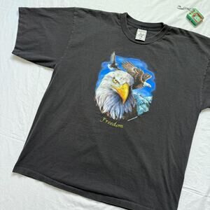 Vintage Y2K Eagle Freedom T-Shirt - XXL